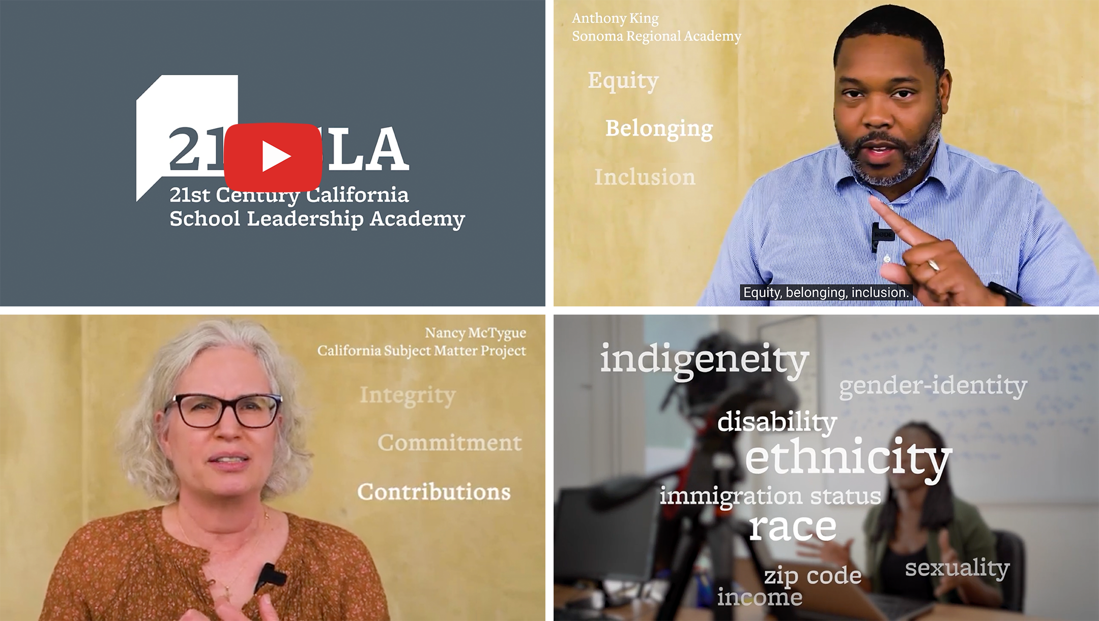 Berkeley School of Education 21CSLA showcase video typography and storyboarding