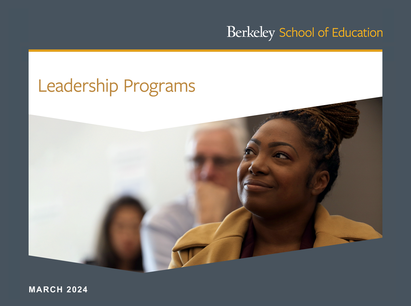 Berkeley School of Education Leadership Programs newsletter