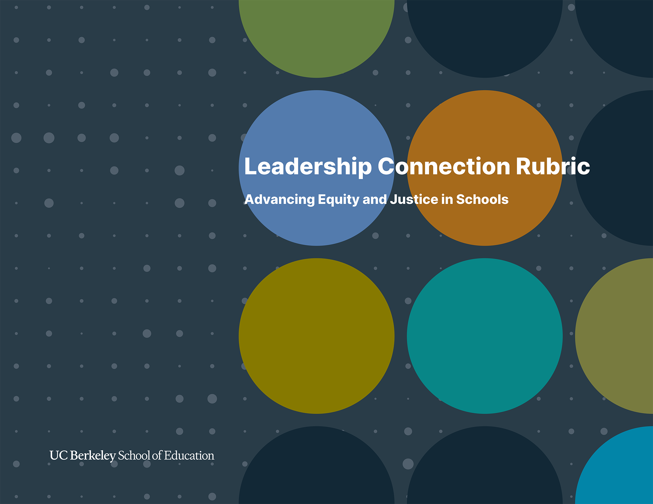 Berkeley School of Education Leadership Connection Rubric cover